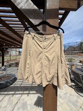 Athleta Khaki A-Line Skirt
